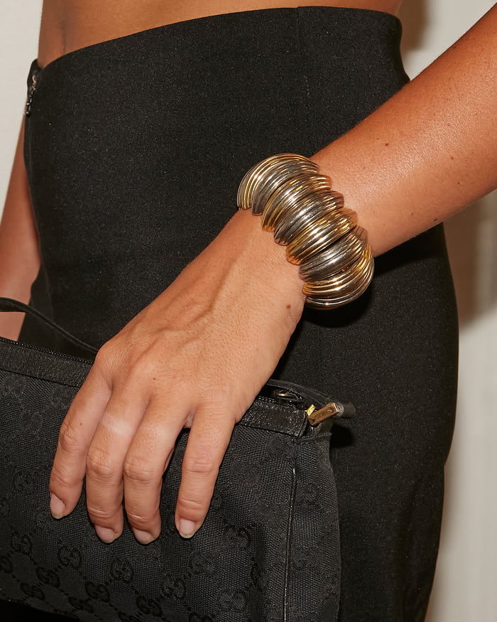 Bracelet argenté et doré