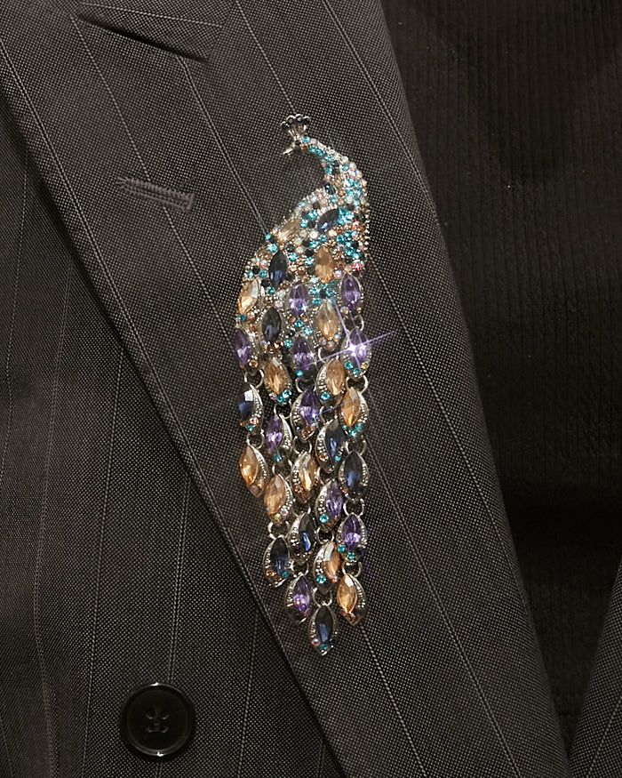 Broche Paon
