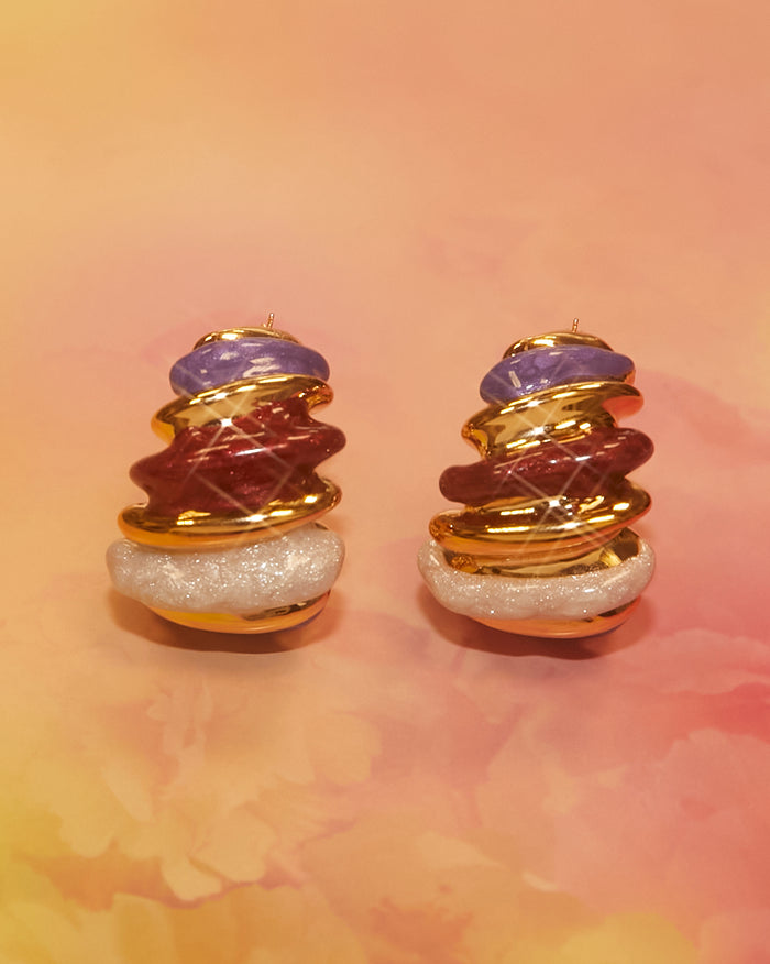 Boucles d’oreilles accordéon