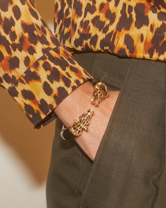 Bracelet têtes de léopards