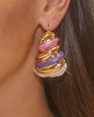 Boucles d’oreilles accordéon
