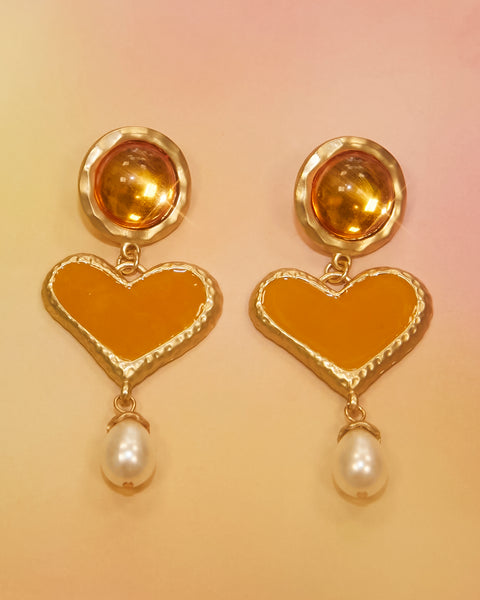 Boucles d'oreilles oranges