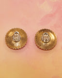 Boucles d'oreilles Marguerite en bois