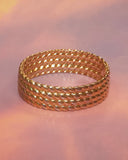 Bracelet rigide tressé