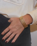 Bracelet rigide tressé