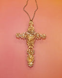 Pendentif croix incrustée