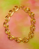 Collier maillons bombés