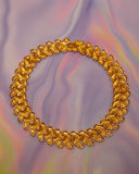 Collier graphique doré