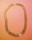 Collier chaînes et strass
