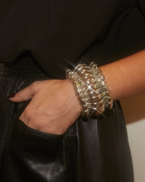 Bracelet XXL argenté