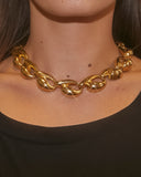 Collier maillons bombés