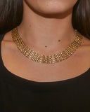 Collier maille ajourée