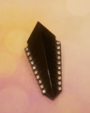 Broche Scherrer noire