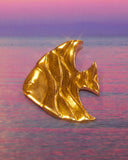 Broche Poisson doré