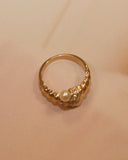 Bague perles et strass