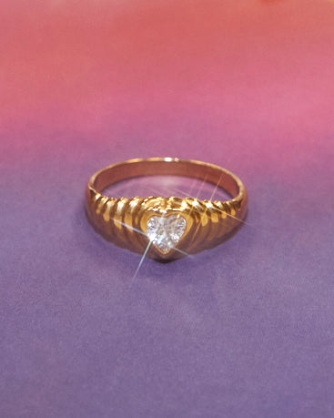Bague Coeur strass