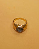 Bague cabochon bleu