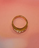 Bague baguette de strass