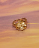 Bague Rosace Perles