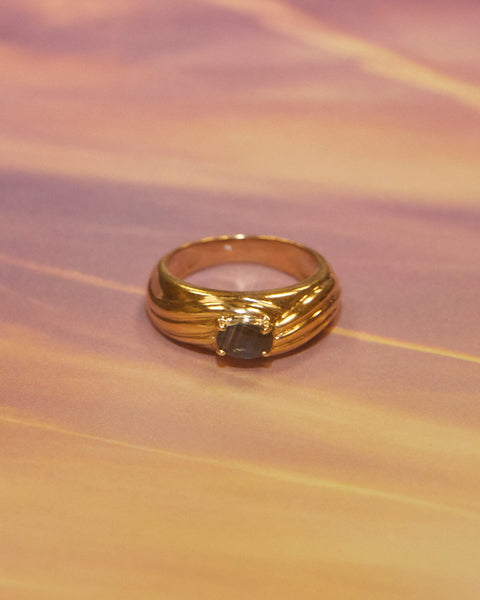 Bague bleu nuit
