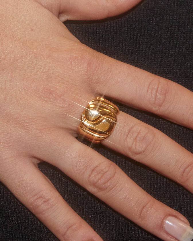 Bague à motifs graphiques