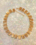 Collier strass verts