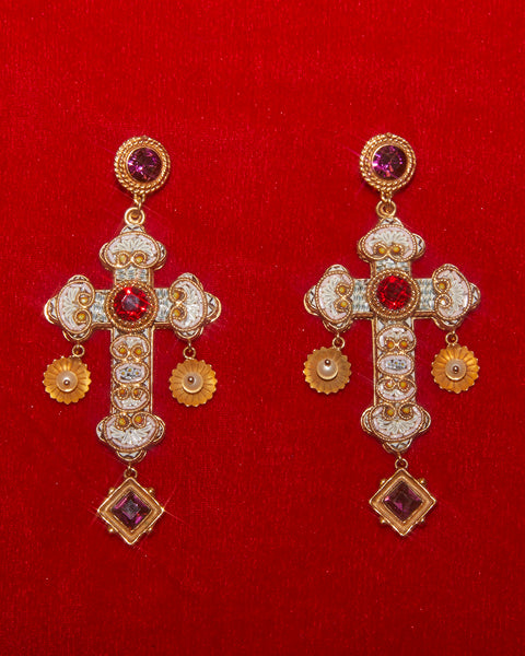 Boucles d'oreilles croix Dolce & Gabbana à louer