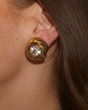 Boucles d'oreilles tourbillon et strass