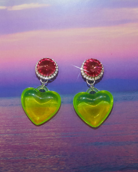 Boucles d'oreilles coeurs