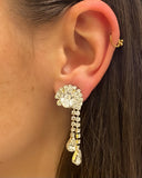 Boucles d'oreilles strass années 90