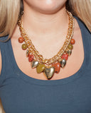 Collier coeurs Automne