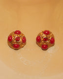 Boucles d'oreilles rouge