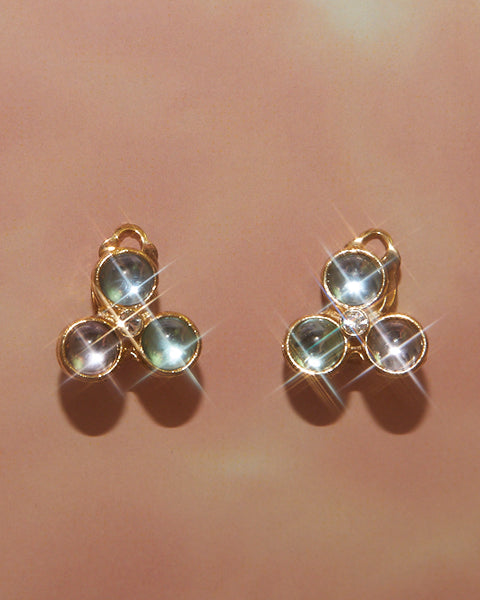 Boucles d'oreilles cristal de verre