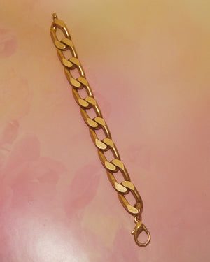 Bracelet gourmette dorée