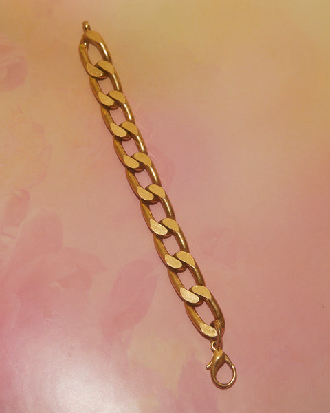 Bracelet gourmette dorée