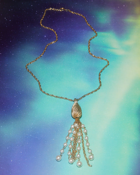 Pendentif pampille perles