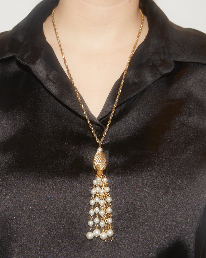 Pendentif pampille perles