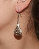 Boucles d'oreilles pendantes argentées
