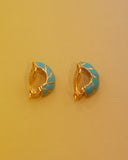 Boucles d'oreilles bleues