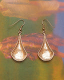 Boucles d'oreilles pendantes argentées