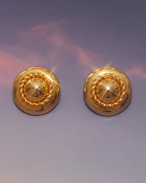 Boucles d'oreilles rondes