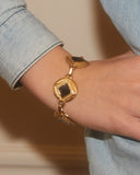 bracelet noir et or