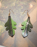 Boucles d'oreilles vintage feuilles