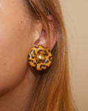 Boucles d'oreilles imprimé panthère