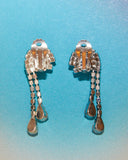 Boucles d'oreilles strass années 90