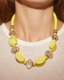Collier vintage jaune