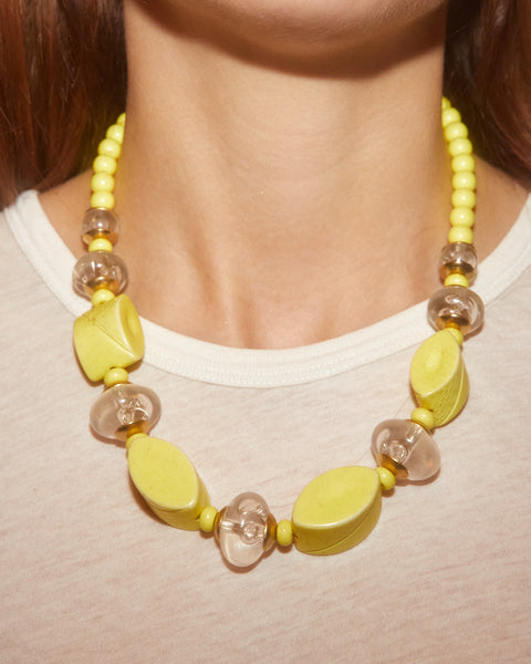 Collier vintage jaune