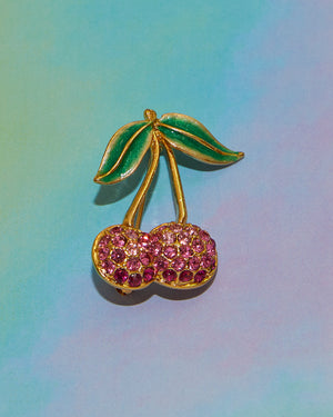 Broche Cerise